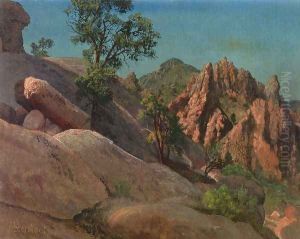 Landscape Study: Owens Valley, California by Albert Bierstadt