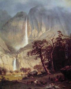 Cho-looke: The Yosemite Fall by Albert Bierstadt