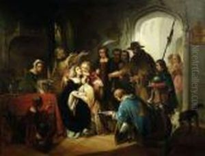 Historische Szene Im Interieur by Jan Wandelaar