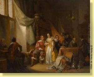 Les Preparatifs Du Mariage Dans Un Cabinet by Jan Wandelaar