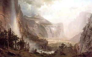 The Domes of Yosemite 1867 by Albert Bierstadt
