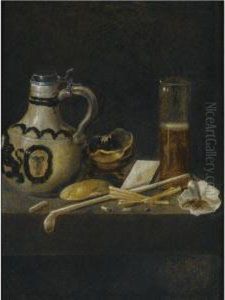 A Toebackje Still Life by Jan I Van De Velde