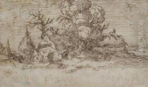 Paysage A La Chaumiere Paysage A La Chaumiere