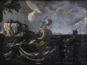 Lode V Burke by Willem van de, the Elder Velde