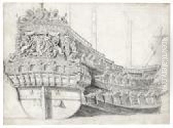 Portrait Of A Dutch Warship - view 1