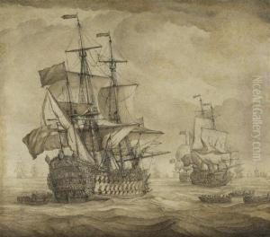 Englische Kriegsschiffe by Willem I Van De Velde