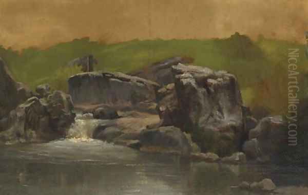 Rocks and Stream, Westphalia, Germany - view 1