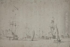 Marine Avec Six Vaisseaux