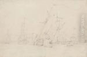 Six Navires En Mer Six Navires En Mer