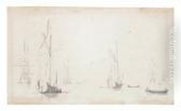 Men O' War And States Yachts On Calm - view 1