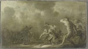 Peasants Fighting by Adriaen Pietersz. Van De Venne