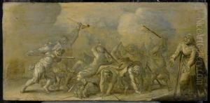 Brunaille: Peasants Brawling by Adriaen Pietersz. Van De Venne