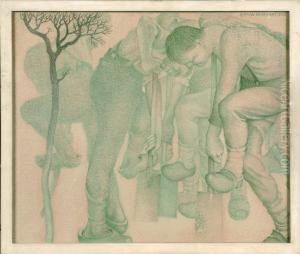Les Becheurs. by Gustave Van De Woestijne