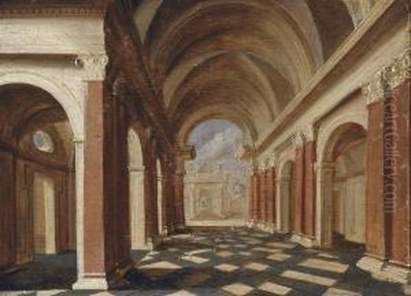 An Architectural Cappricio With Figures - view 1