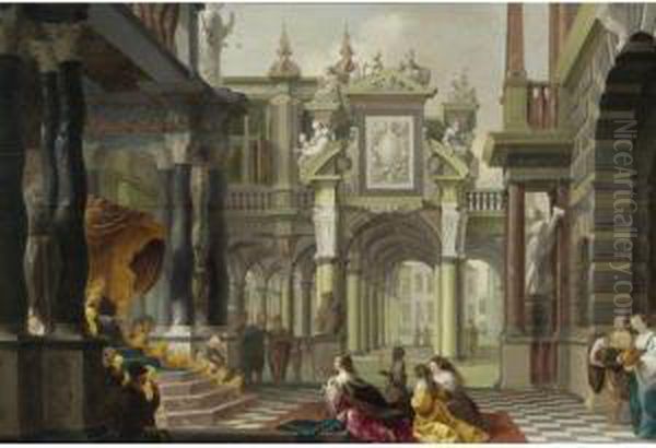 Solomon Receiving The Queen Of Sheba - view 1