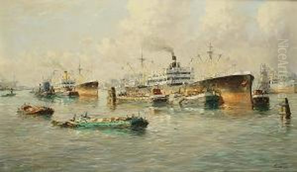 Shipping In A Harbour - view 1