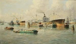 Shipping In A Harbour