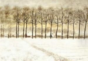 Paysage Enneige by Albijn Binus Van Den Abeele