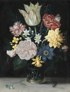 Blumenstrauss In Einerglasvase thumbnail