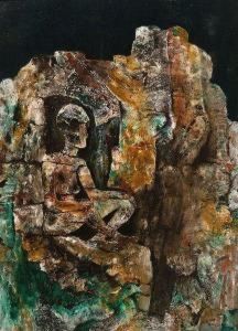 Femme Dans Une Grotte by Frits Van Den Berghe