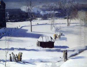 Blue Snow The Battery by George Wesley Bellows