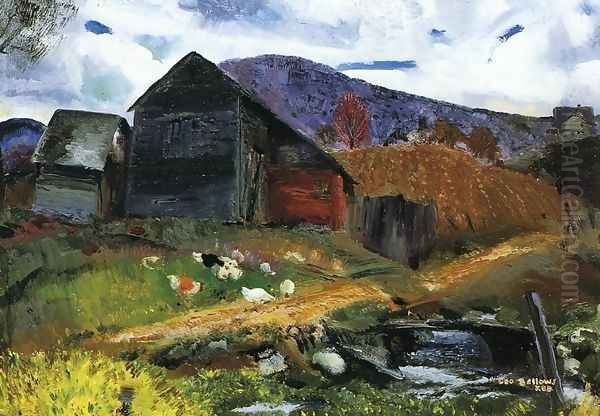 Old Barn In Shady Valley - view 1
