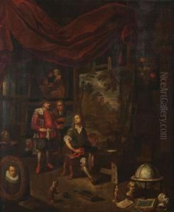 Toe Te Schrijvenaan
In Het Schildersatelier by Balthazar Van Den Bossche