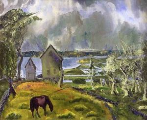 Old Orchard Newport Rhode Island by George Wesley Bellows