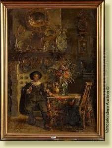 Le Fumeur De Pipe Dans Un Interieur by Clemens Van Den Broeck