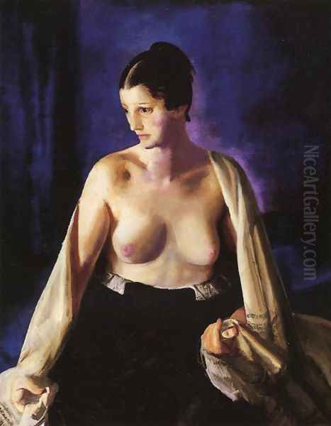 Nude With White Shawl - view 1