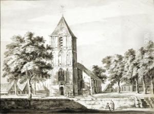 Vue De Ville - Paysage Anime. by Michel Van Den Broeck