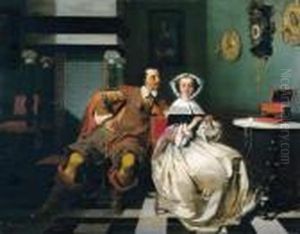 Galant Gezelschap by Casimir Van Den Daele