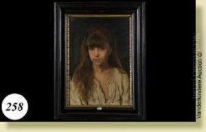 Portrait D'une Fillette by Nicolas Van Den Eeden