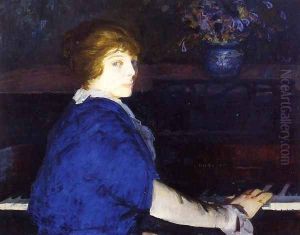 Emma At The Piano by George Wesley Bellows