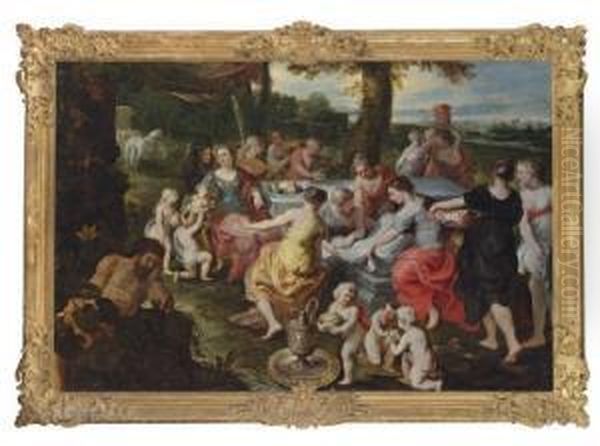 Nausicaa And Her Maidens Washing - view 1