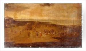 Ecole Flamande Du Xviiieme Siecle by Robert van den Hoecke