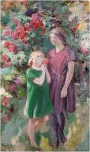 Amongst The Roses by Leon Van Den Houten