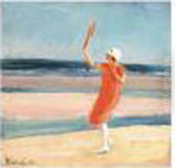 The Badminton Player - view 1