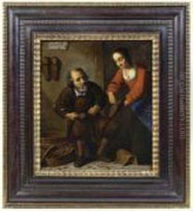 Le Cordonnier Et Son Epouse by Justus van den Nypoort