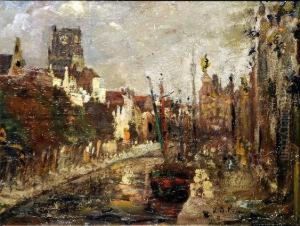 [canal De Bruges A Terneuze] by Ernest Van Den Panhuysen