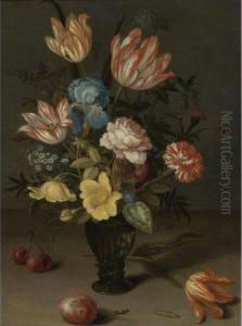Still Life Of Tulips by Balthasar Van Der Ast