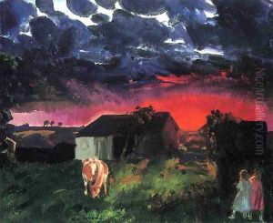 Red Sun by George Wesley Bellows