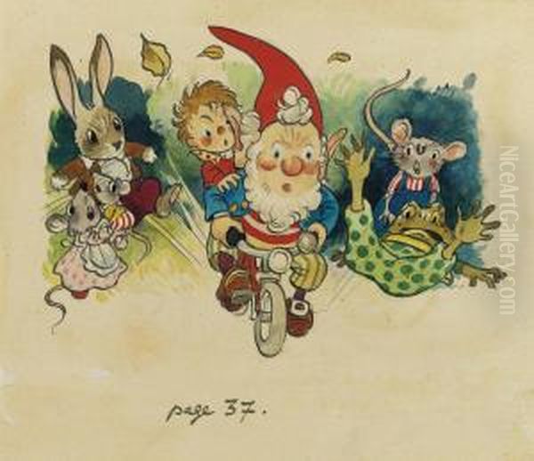 Noddy And Big-ears Cycling Back To Town - view 1