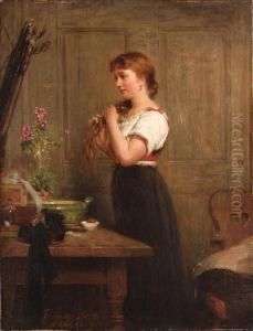 Young Girl At Her Boudoir