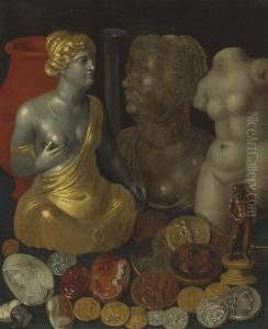 A Collection Of Ancient Objects by Hendrik Van Der Borcht
