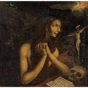 Mary Magdalene In Penitence by Pieter Iii Van Der Borcht