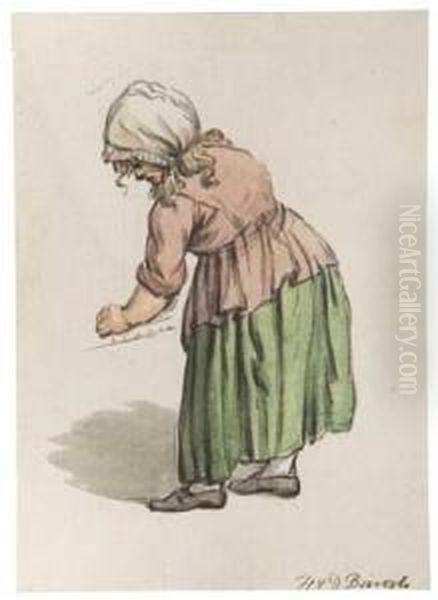 A Peasant Woman Working - view 1