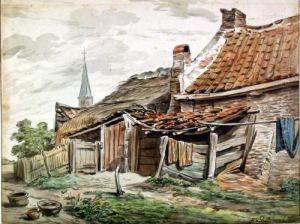 Kleiner Bauernhof by Hendrik van der Burgh