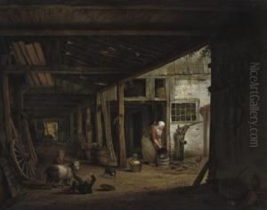 In The Barn by Hendrik van der Burgh