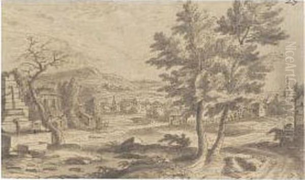 A Village In A Landscape - view 1